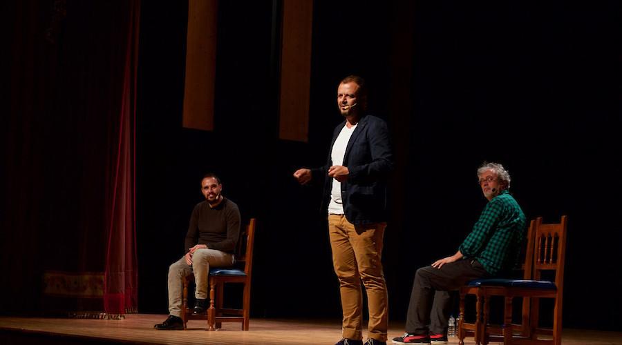 Quico Cadaval, Celso F. Sanmartín e José Luís Gutiérrez no Alkantara Festival