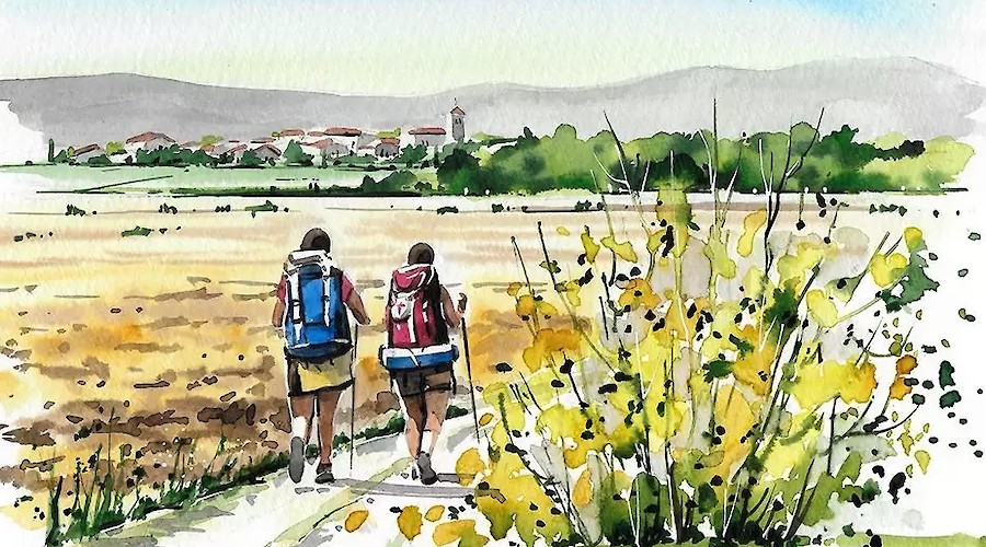 O caminho ilustrado. Uma viagem pintada por Alicia Aradilla